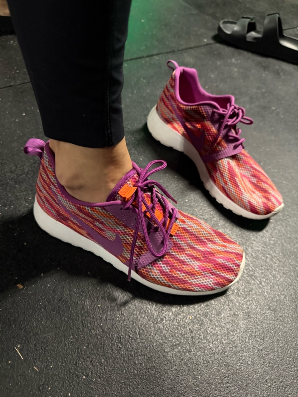 Nike Women's Purple & Multicolor Knit Running Shoes
